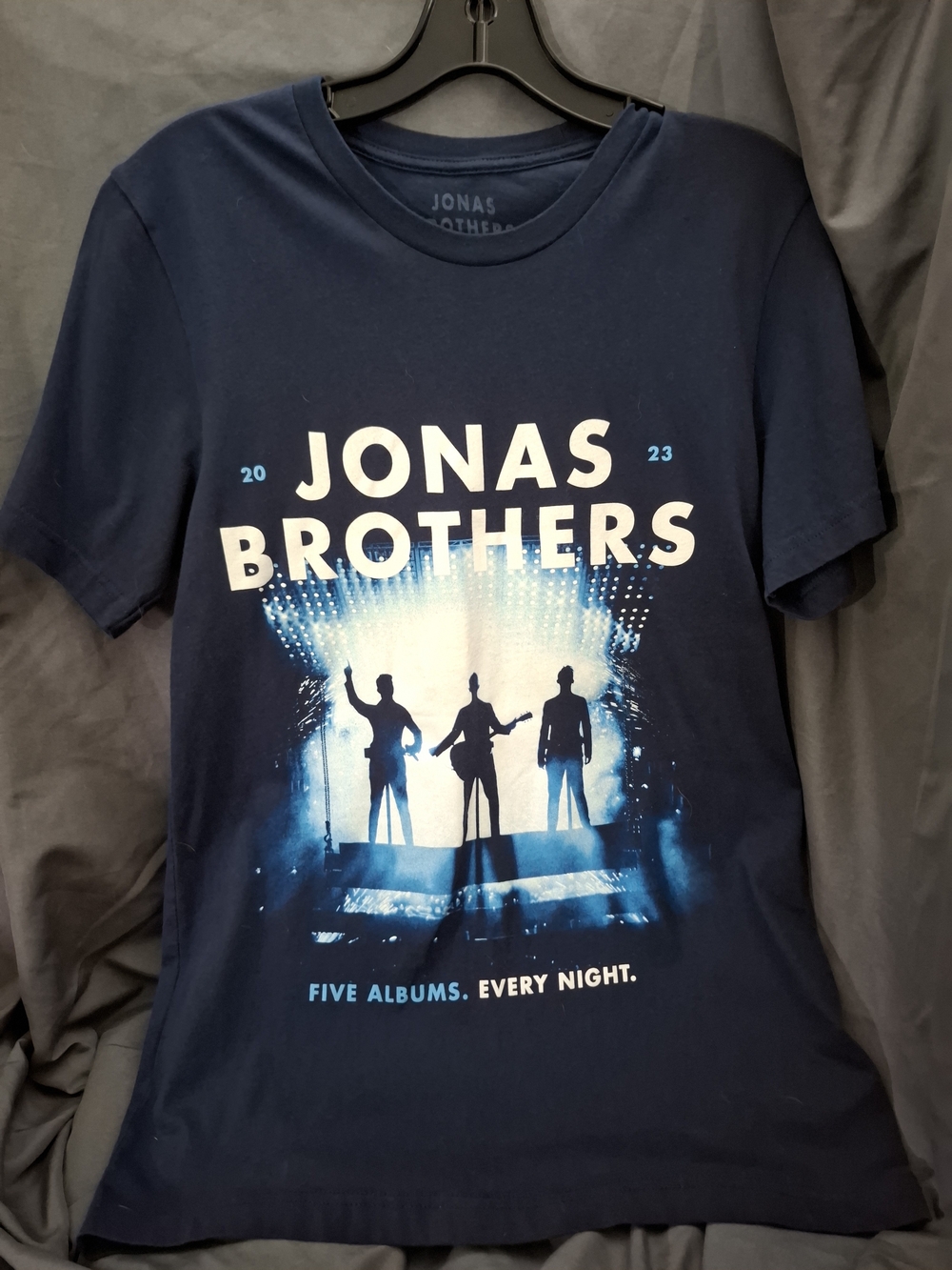 Jonas Brothers 2023 Navy Graphic Tee Size M